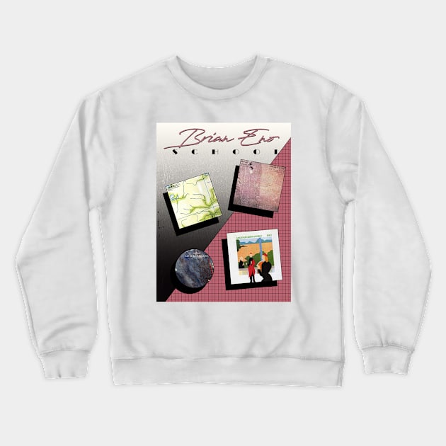 Brian Eno // Aesthetic albums Crewneck Sweatshirt by HectorVSAchille